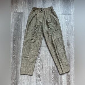 Vintage 90s Autograph Olive Chinos Relaxed Fit Tapered Leg Size 7/8